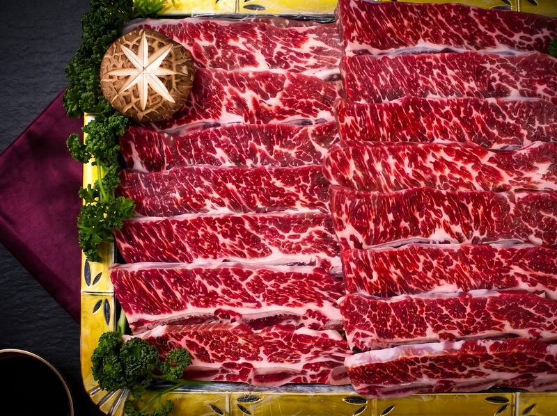 LA갈비 단면 클로즈업